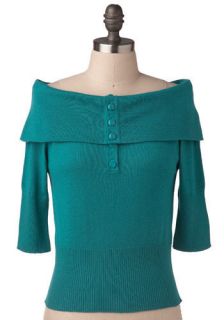 Tulle Clothing Show and Teal Shirt  Mod Retro Vintage Sweaters