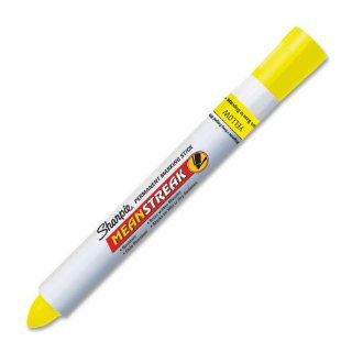 Sharpie 85005 Mean Streak Waterproof Marking Stick, Yellow, 12 Pack  Permanent Markers 