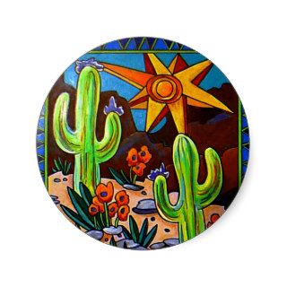Cactus in the Southwest Stickers