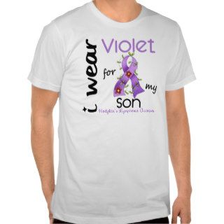 Hodgkins Lymphoma I Wear Violet For My Son 43 T shirt