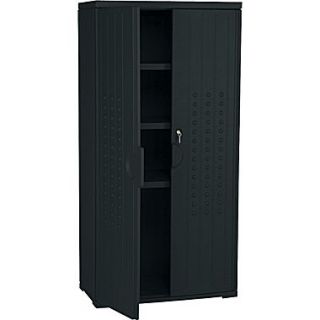 Iceberg Resinite Storage Cabinet, Black, 66H x 33W x 18D  Make More Happen at