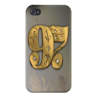 iPhone4 Victorian Gold Number 97 Speck Case iPhone 4/4S Cases