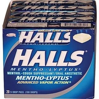 Halls Mentho Lyptus Cough Drops, Mentho Lyptus, 20 Packs/Box  Make More Happen at
