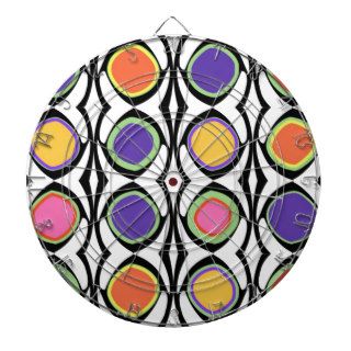 Cool Abstract Circle Pattern Custom Dartboard