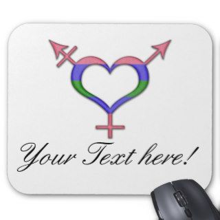 Trigender Symbol Mousepads