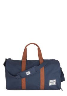 Away with Words Weekend Bag in Solid Navy  Mod Retro Vintage Bags
