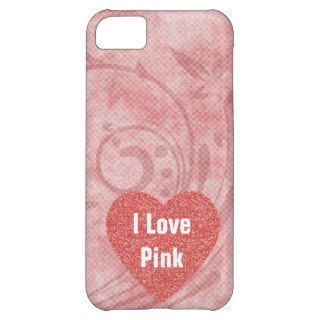 Pink Glitter iPhone 5C Cases