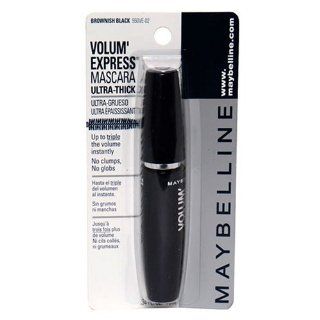 Maybelline Volum' Express Washable Mascara, Brownish Black   .34 fl oz  Hypoallergenic Mascara  Beauty