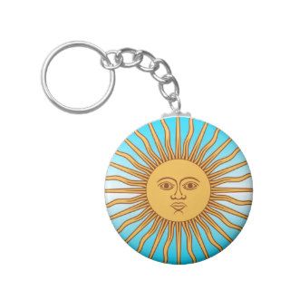 Argentina   Flag Sun   Keychain