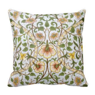 William Morris Daffodil Pattern Throw Pillow