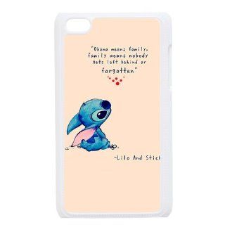 DiyCaseStore Custom Personalized Disney Lilo and Stitch Ipod Touch 4 Best Durable Cover Case   Ohana means family,family means nobody gets left behind,or forgotten. Cell Phones & Accessories