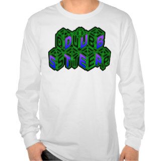 Mens Womens 3D Neon Cubes logo DUBSTEP T Shirt