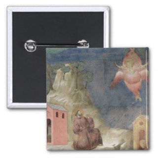 St. Francis Receiving the Stigmata, 1297 99 Pinback Buttons