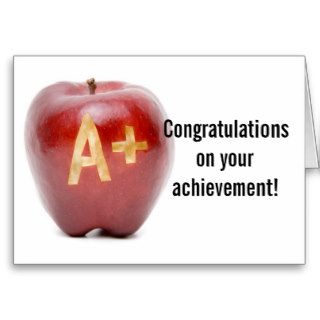 Congratulations on achievement greeting card