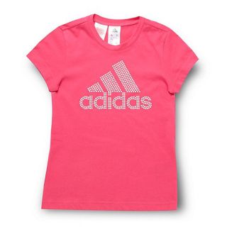 adidas Adidas girls pink studded t shirt