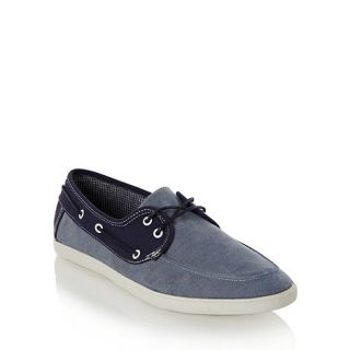 Call It Spring Blue chambray denim boat shoes