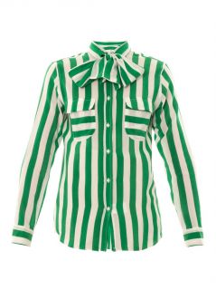 Uva stripe print silk blouse  Stella Jean