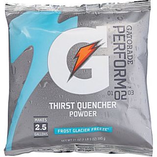 Gatorade 2 1/2 gal Yield Instant Powder Dry Mix Energy Drink, 21 oz Pack, Glacier Freeze  Make More Happen at