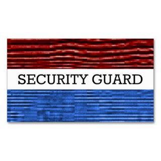 Security Guard Patriotic Business Card