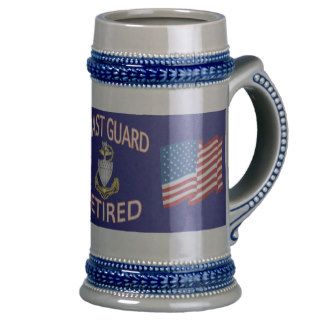 US Coast Guard SCPO Retired Stein Coffee Mug