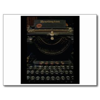 Antique Typewriter Post Card
