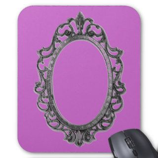 victorian mirror frame pink princess mousepad