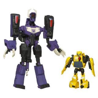 Transformers Animated Exclusive Deluxe Action Figure 2 Pack Shockwave VS. Bumblebee Toys & Games