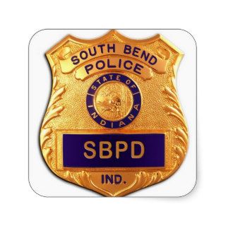SOUTH BEND INDIANA POLICE BADGE STICKERS
