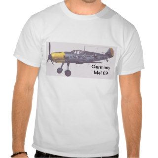 germany ww2 Me109 fighter T shirts