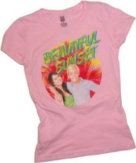 Beautiful Sunset    Teen Beach Movie Fitted Crop Sleeve Girls T Shirt Movie And Tv Fan T Shirts Clothing
