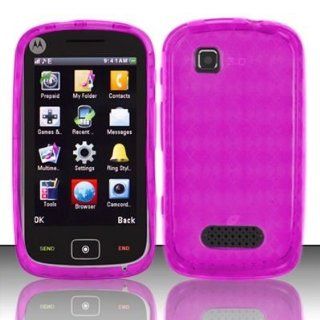 For Net 10 Motorola EX124g Accessory   Pink Agryle TPU Soft Gel Case Proctor Cover + Lf Stylus Pen0 Cell Phones & Accessories