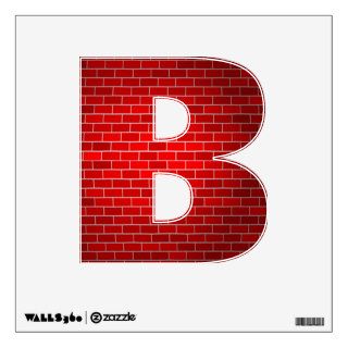 Alphabet Decal   Red Christmas Bricks Wall Graphic