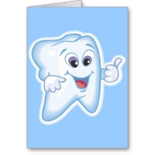 Thumbs up for dental hygiene greeting cards