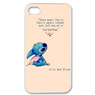 DiyCaseStore Custom Personalized Disney Lilo and Stitch iPhone 4 4S Best Durable Cover Case   Ohana means family, family means nobody gets left behind, or forgotten. 0521399532885 Books