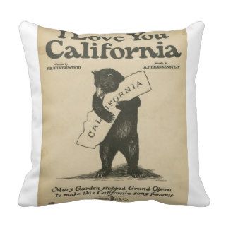 I Love You California Pillow