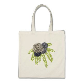 Hydrangea floral bouquet impressions design tote bag