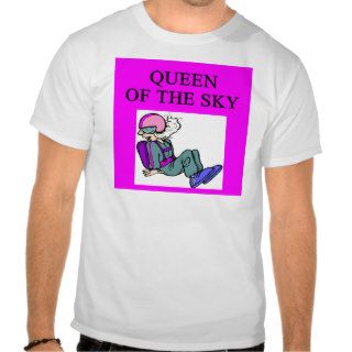 queen of skydiving sky diver tshirt