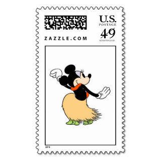 Mickey & Friends Minnie hula dancing Stamp