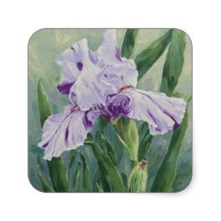 0440 Purple Iris Square Sticker