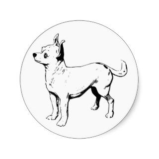Chihuahua Drawing Sticker