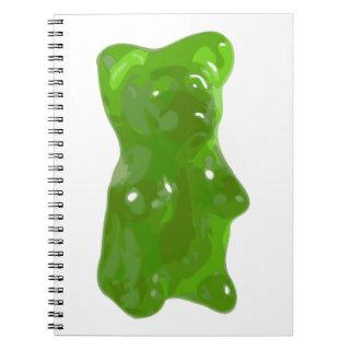 Green Gummy Bear Candy Note Book