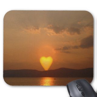 Heart Shaped Sun Mousepad