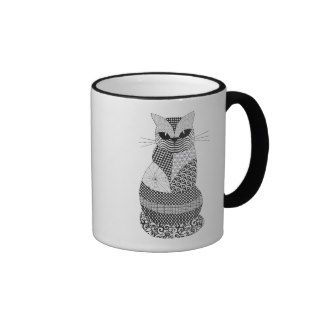 Zentangle Cat Mug