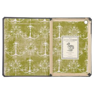 Girly Vintage Chandelier Shabby Green Case For iPad Air