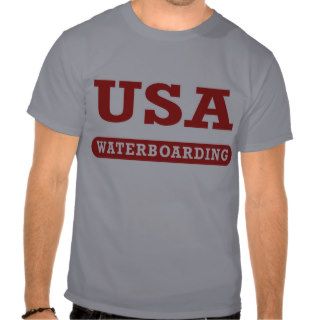 USA Waterboarding Front Tshirts