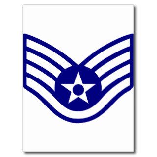 Air Force E 5 SSgt Post Card