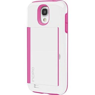 Incipio Stowaway Credit Card Case With Integrated Stand For Samsung Galaxy S4, White, Pink  Make More Happen at