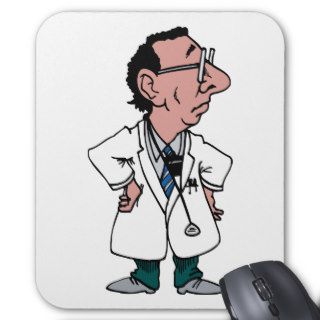 Doctor MD Dr. Doc Stethoscope Medical Mousepad
