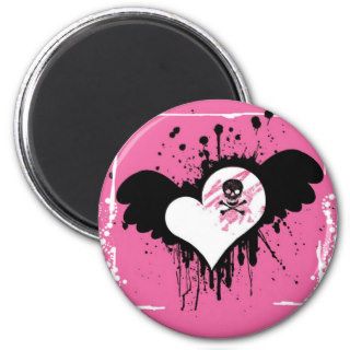 Gothic Pink Fridge Magnet