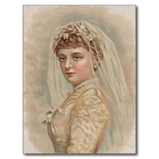 Vintage Bride   Wedding Postcards